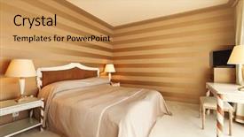  Presentation with luxury - Cool new presentation design with classic house - interior luxury apartment comfortable bedroom backdrop and a  colored foreground