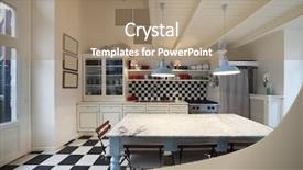  Presentation with residential - Theme having classic house - tower luxury residential apartments kitchen background and a coral colored foreground