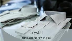  Presentation with boutique - Amazing theme having classic men's shirt on shelf in boutique backdrop and a light gray colored foreground