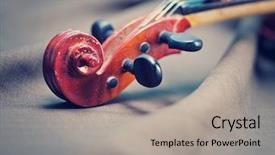  Presentation with music classic - Slides with classic music violin vintage close up background and a light gray colored foreground