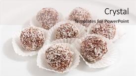  Presentation with refined and classic - Slide set consisting of classic no bake chocolate coconut background and a lemonade colored foreground