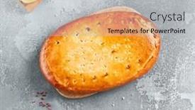  Presentation with salmon fish - Presentation featuring classic-pie-with-salmon background and a light gray colored foreground