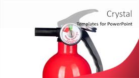  Presentation with home design - PPT layouts having classic-red-fire-extinguisher-valve background and a white colored foreground