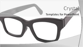  Presentation with simple - Presentation theme having simple eyeglasses black vintage frame background and a white colored foreground