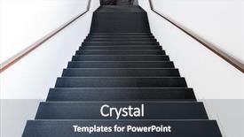  Presentation with refined and classic - Amazing slides having classic stair with hand rail backdrop and a tawny brown colored foreground