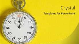  Presentation with classic - Cool new slides with classic-stopwatch-on-a-yellow backdrop and a yellow colored foreground