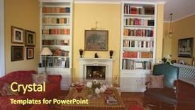  Presentation with old style - Beautiful slides featuring green grass in buckets isolated on white backdrop and a yellow colored foreground