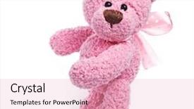  Presentation with teddy bear - Slide deck consisting of classic teddy bear background and a lemonade colored foreground