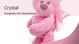  Presentation with teddy bear - Audience pleasing slide deck consisting of classic teddy bear backdrop and a lemonade colored foreground