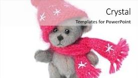  Presentation with classic - Cool new presentation theme with soft toy - classic teddy bears couple backdrop and a white colored foreground