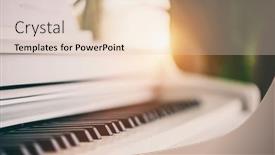  Presentation with piano keyboard - Presentation theme having classic-white-piano-keyboard-close background and a lemonade colored foreground
