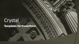  Presentation with classical - Presentation theme enhanced with classical-architecture-detail-background background and a dark gray colored foreground