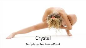  Presentation with colorful impressionist style artistic color - PPT theme enhanced with classical artistic nudity style picture background and a  colored foreground