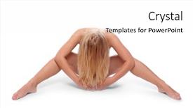  Presentation with colorful impressionist style artistic color - Theme featuring classical artistic nudity style picture background and a white colored foreground