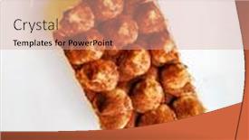  Presentation with tiramisu - Amazing PPT layouts having classical-dessert-homemade-tiramisu-cake backdrop and a coral colored foreground