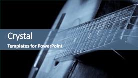  Presentation with classical guitar - Colorful slide deck enhanced with classical guitar on blue tint backdrop and a teal colored foreground