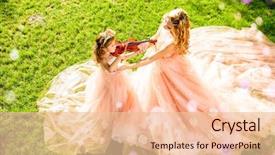  Presentation with classical music - Beautiful slides featuring classical music beautiful fairy girl backdrop and a lemonade colored foreground