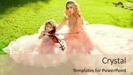  Presentation with classical music - Beautiful slides featuring classical music beautiful fairy girl backdrop and a lemonade colored foreground