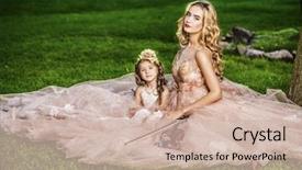  Presentation with classical music - Slide set enhanced with classical music beautiful fairy girl background and a soft green colored foreground