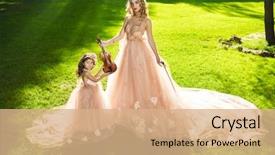  Presentation with fairy tales - Presentation design with dress impress - classical music beautiful fairy girl background and a  colored foreground