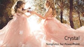  Presentation with classical music - Colorful presentation theme enhanced with dress impress - classical music beautiful fairy girl backdrop and a  colored foreground