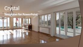  Presentation with classical - Slide deck featuring classical period - interior of an house empty background and a gray colored foreground