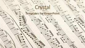  Presentation with classical music - Presentation with classical sheet music for woodwind background and a cream colored foreground