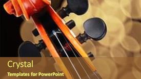  Presentation with classical - Slide deck consisting of classical-violin-on-bright-background background and a tawny brown colored foreground