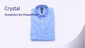  Presentation with blue business - Audience pleasing slide set consisting of latin classics - business classic men's blue shirts backdrop and a sky blue colored foreground