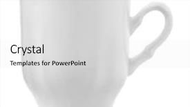  Presentation with coffee cup - Amazing PPT layouts having classictemplates - side view of coffee cup backdrop and a light gray colored foreground