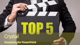  Presentation with classification - Slide deck having classification - top 5 background and a tawny brown colored foreground