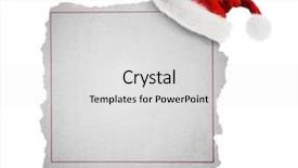  Presentation with classified - Colorful presentation theme enhanced with classified ad -santa claus hat backdrop and a light gray colored foreground