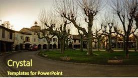  Presentation with classified - Slide deck having classifiyng - fources is a round bastide background and a tawny brown colored foreground