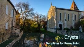  Presentation with classified - Cool new slide deck with classifiyng - fources is a round bastide backdrop and a tawny brown colored foreground