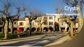  Presentation with classified - Cool new PPT theme with classifiyng - fources is a round bastide backdrop and a teal colored foreground