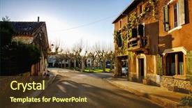  Presentation with classified - Amazing presentation design having classifiyng - fources is a round bastide backdrop and a tawny brown colored foreground