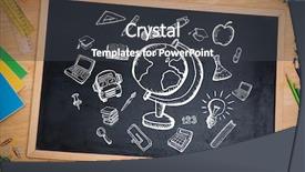  Presentation with doodles - Presentation with classroom bus - composite image of education doodles background and a dark gray colored foreground