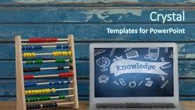  Presentation with school bus - Presentation design consisting of classroom bus - digital composite of computer background and a ocean colored foreground