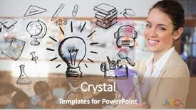  Presentation with bus - Presentation theme enhanced with classroom bus - digital composite of female teacher background and a coral colored foreground