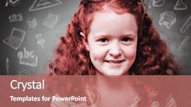  Presentation with cute doodles - Slide deck enhanced with classroom bus - education doodles against portrait background and a coral colored foreground