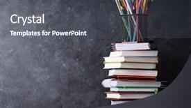  Presentation with chalk board - Slide deck enhanced with classroom chalk board back background and a dark gray colored foreground