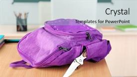  Presentation with juvenile justice - Slide deck enhanced with classroom close up juvenile background and a light blue colored foreground