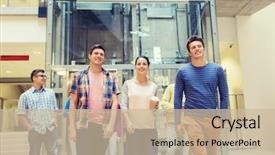  Presentation with friendship school - Cool new theme with classroom college - education high school friendship drinks backdrop and a soft green colored foreground