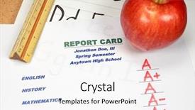  Presentation with school - Amazing presentation having classroom discipline - graded school papers backdrop and a  colored foreground