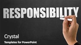  Presentation with discipline - Cool new theme with classroom discipline - responsibility backdrop and a dark gray colored foreground