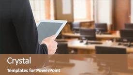  Presentation with digital library - Colorful slide set enhanced with classroom door - digital composite of woman backdrop and a  colored foreground