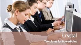  Presentation with classroom - Presentation with classroom during an exam background and a coral colored foreground