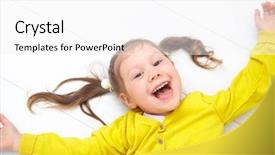  Presentation with floor - Presentation theme having classroom free - portrait of funny little girl background and a white colored foreground