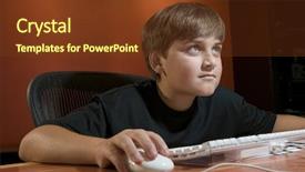  Presentation with foreign boy student - Amazing slides having classroom game - tween boy working or playing backdrop and a tawny brown colored foreground