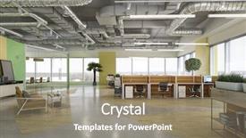  Presentation with interior - Slide set featuring classroom objects - elegant office interior mixed media background and a gray colored foreground